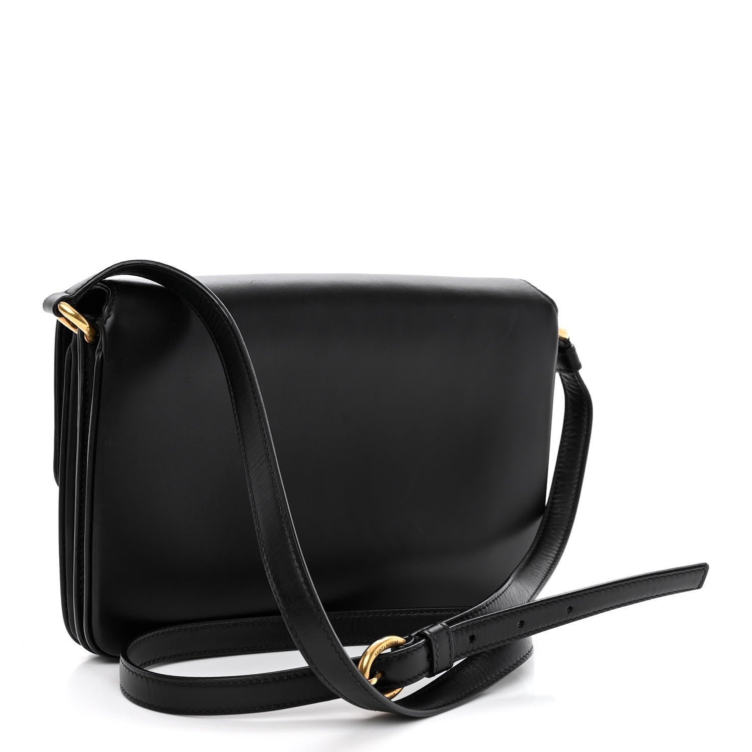 Saint Laurent Smooth Calfskin Le Maillon Satchel Black 3 of 11
