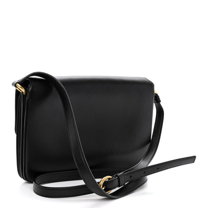 Saint Laurent Smooth Calfskin Le Maillon Satchel Black 3 of 11