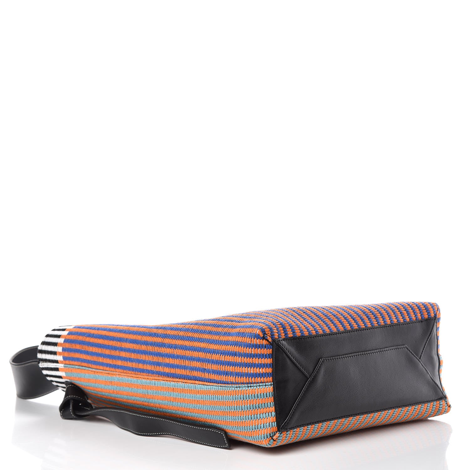 Celine Woven Canvas Small Twisted Cabas Multicolor 5 of 10