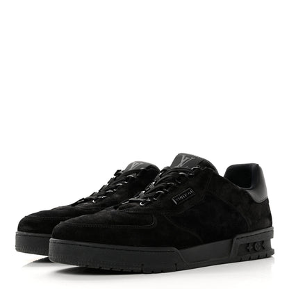 Louis Vuitton Suede Uniform Sneakers 10 Black 3 of 8