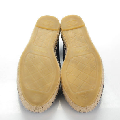 Chanel Lambskin CC Espadrilles 41 Dark Navy 5 of 9