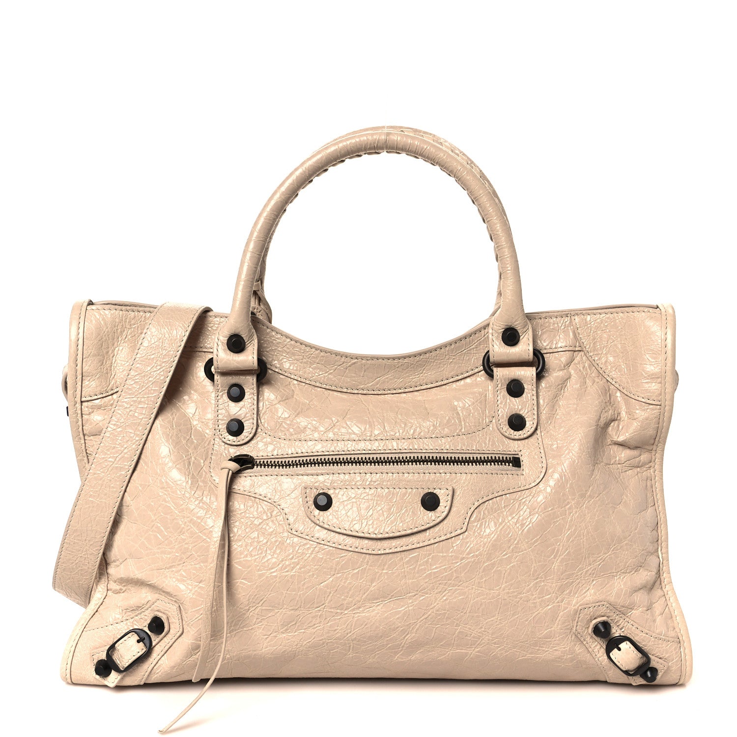 Balenciaga Agneau Arena Classic Hardware Medium Le City Almond 1 of 10