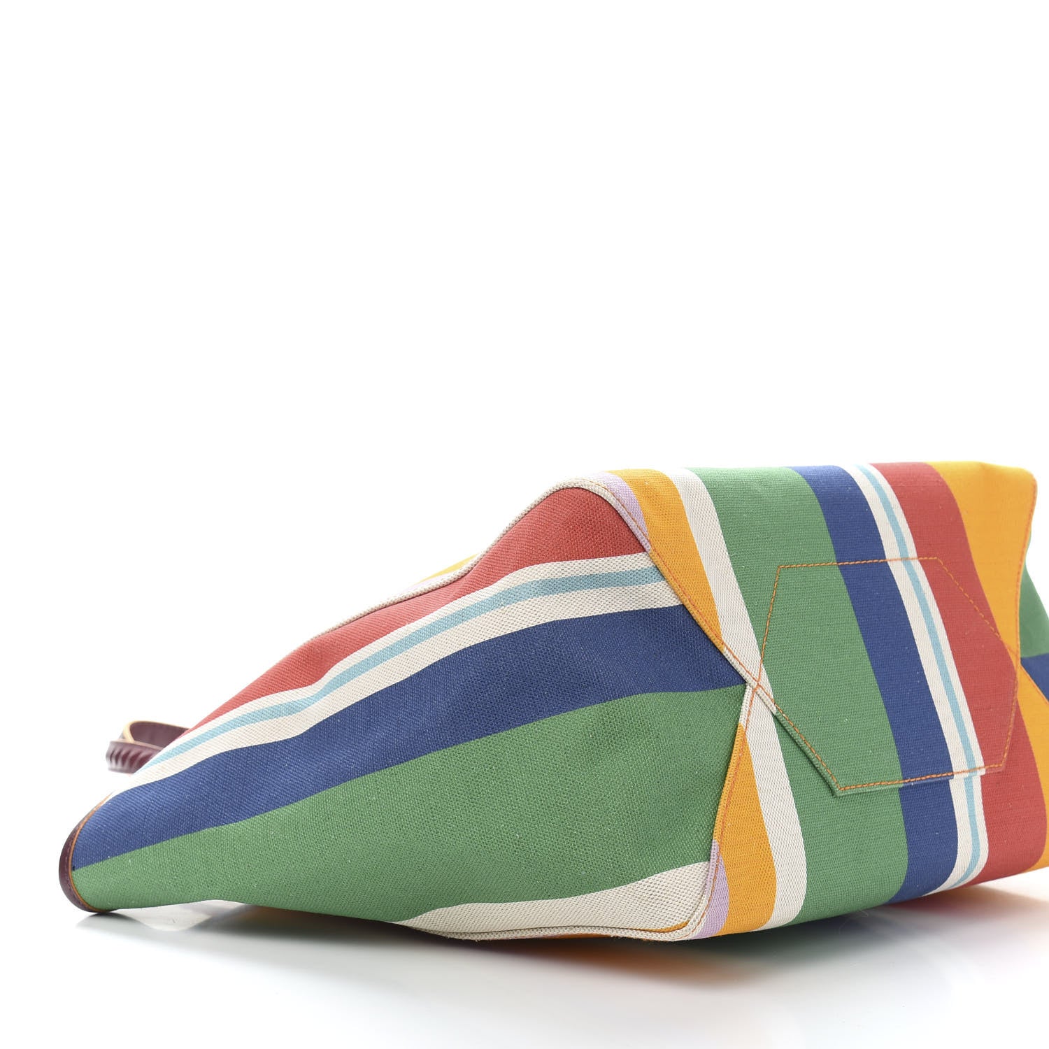 MCM Canvas Medium Shopper Tote Rainbow 8 of 10