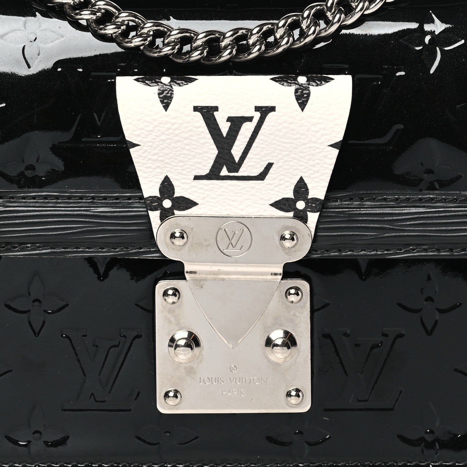 Louis Vuitton Vernis Epi Monogram Wynwood Black White 7 of 9