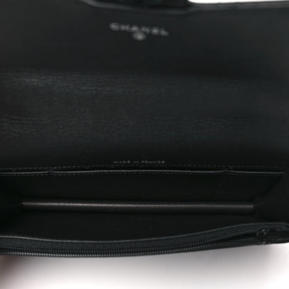 Chanel Lambskin Quilted Flap Phone Holder With Chain So Black 5 of 11