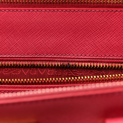 Prada Saffiano Medium Galleria Double Zip Tote Peonia 13 of 18