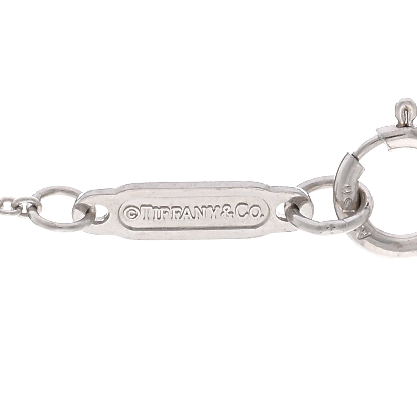18K White Gold Diamond Modern Keys Open Square Key Pendant Necklace