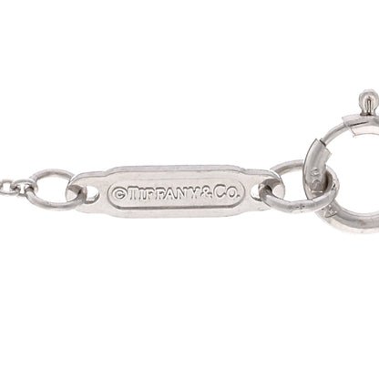 Tiffany 18K White Gold Diamond Modern Keys Open Square Key Pendant Necklace 4 of 4