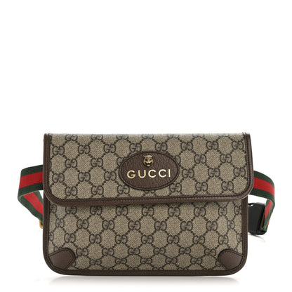 Gucci GG Supreme Monogram Neo Vintage Web Belt Bag Brown 1 of 10