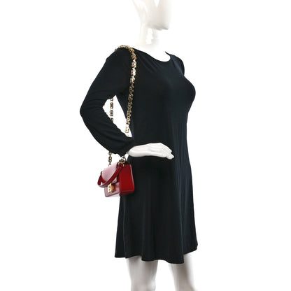 Givenchy Box Calfskin Small 4G Cube Chain Shoulder Bag Dark Red 2 of 9