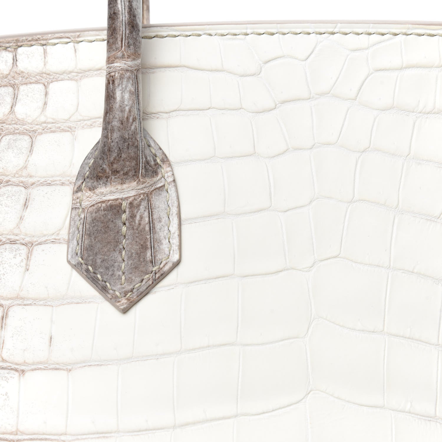 Hermes Matte Niloticus Crocodile Himalaya Birkin 30 Blanc 11 of 15