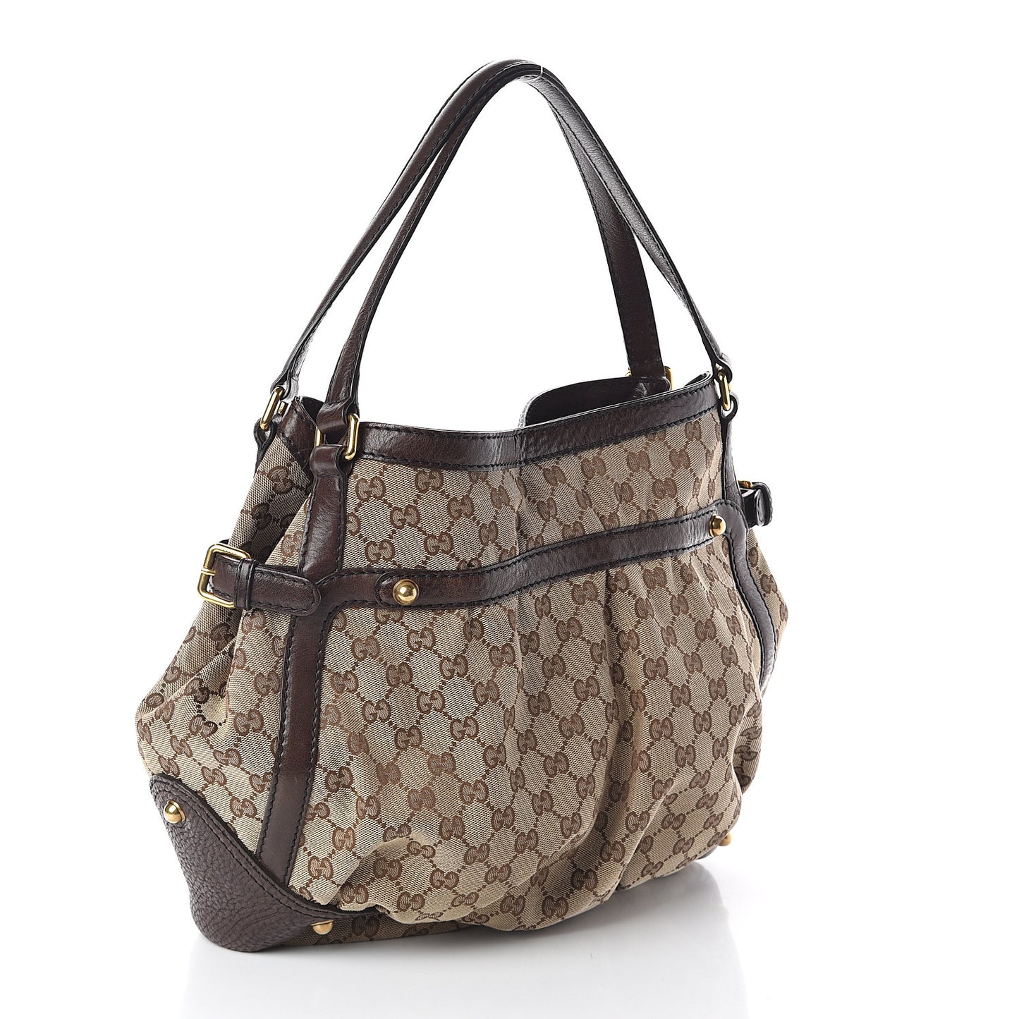 Monogram Medium Jockey Tote Dark Brown