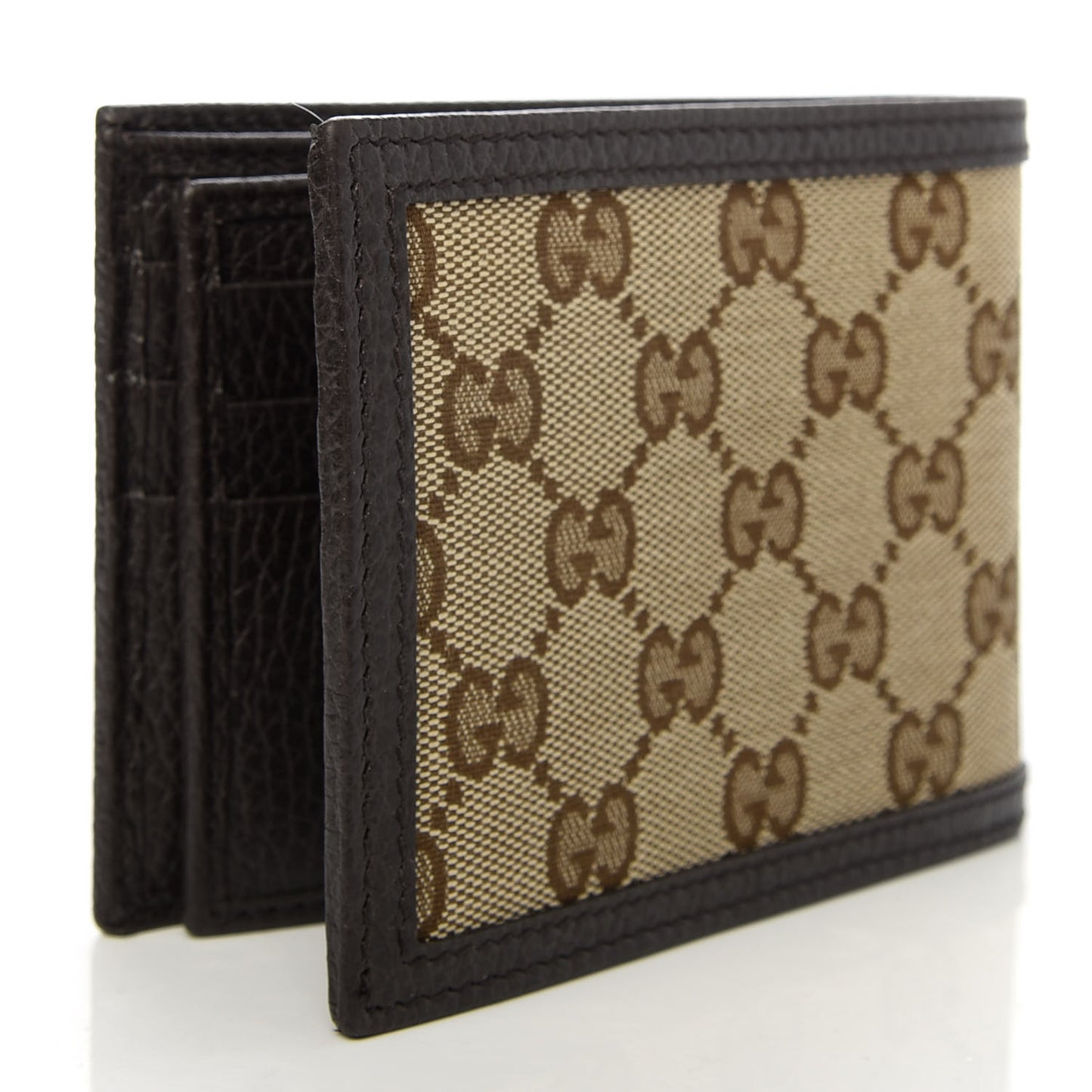 Monogram Bi-Fold Wallet Dark Brown