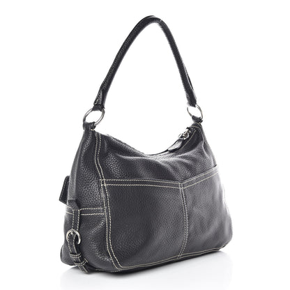 Prada Vitello Daino Hobo Black 3 of 12