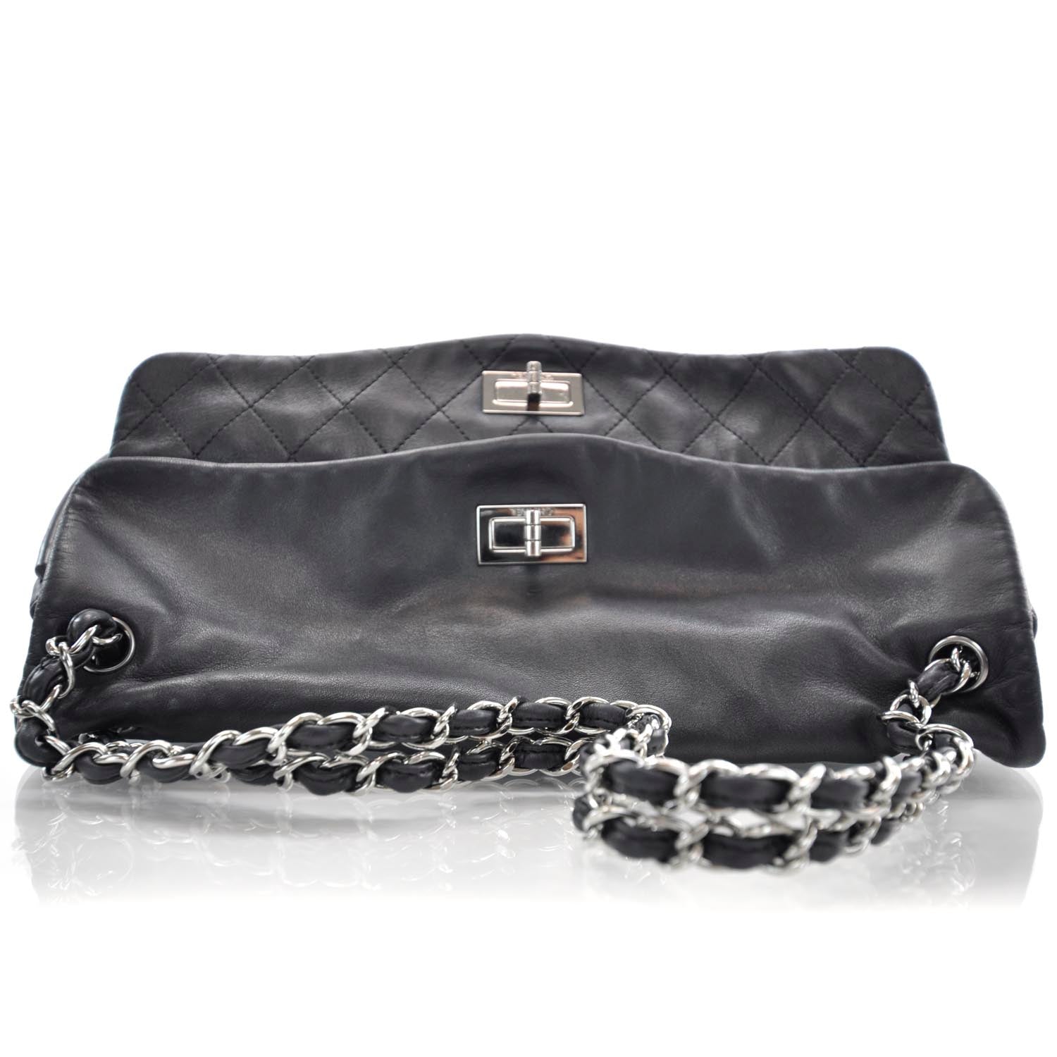 Chanel Lambskin Double Mademoiselle Jumbo Flap Black 5 of 11
