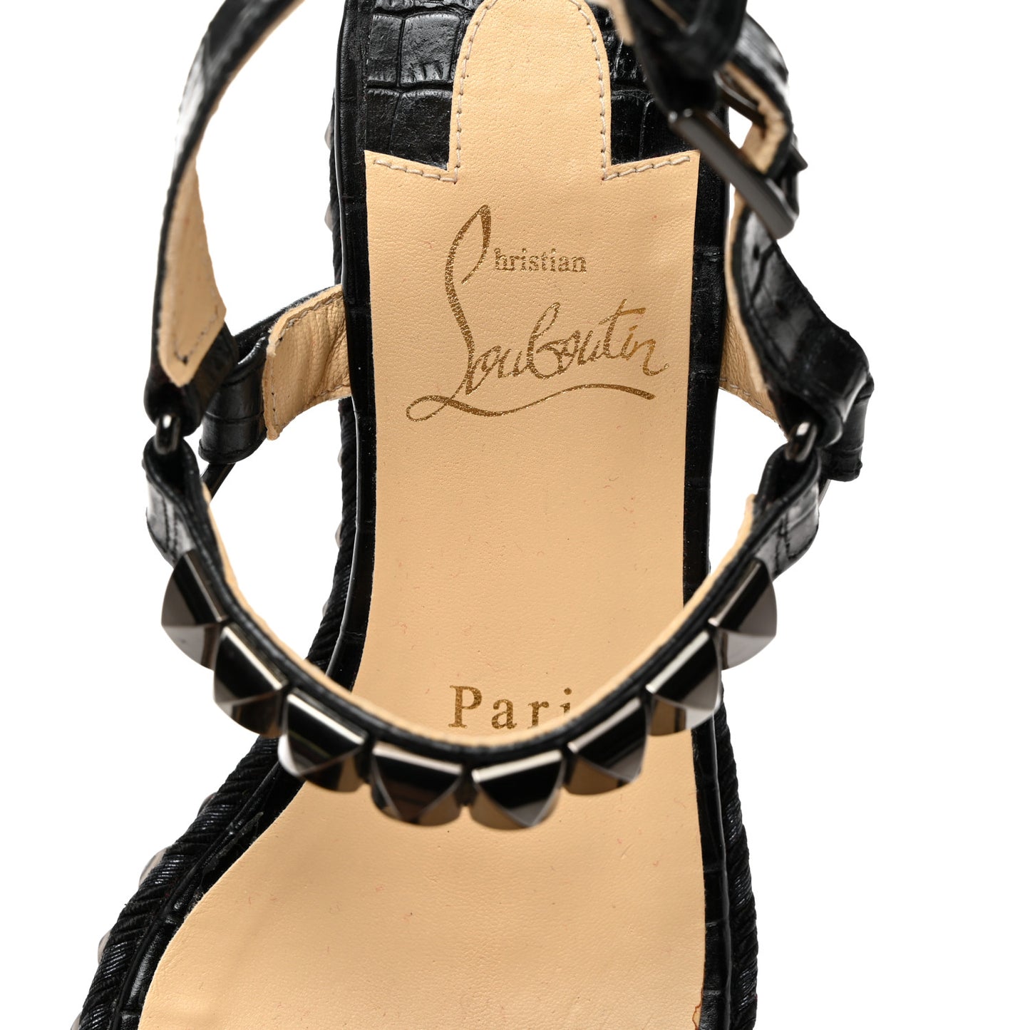 Alligator Rope Cataclou 60 Platform Sandals 35 Black