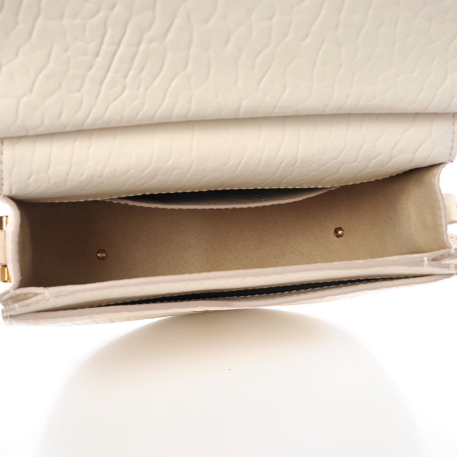 Givenchy Bullhide Mini Infinity Saddle Bag Off White 6 of 8