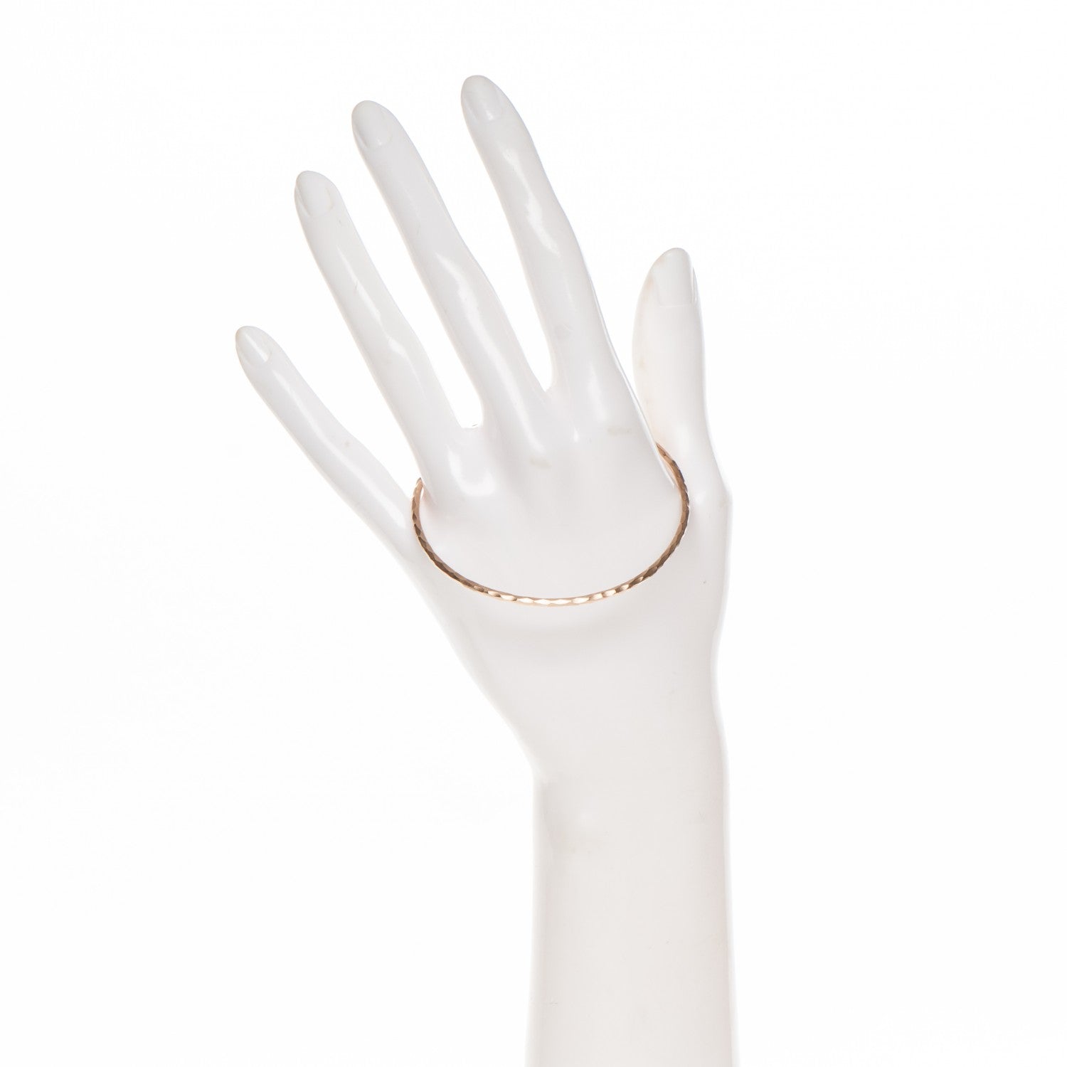 Tiffany 18k Rose Gold Paloma Picasso Hammered Bangle 2 of 4