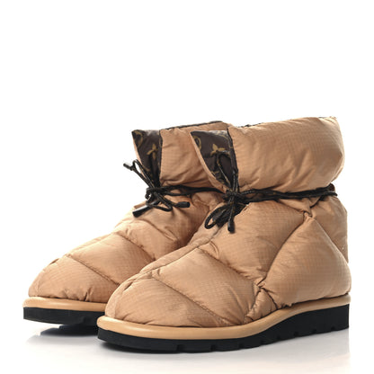 Louis Vuitton Nylon Monogram Pillow Comfort Ankle Boot 39 Beige 4 of 7