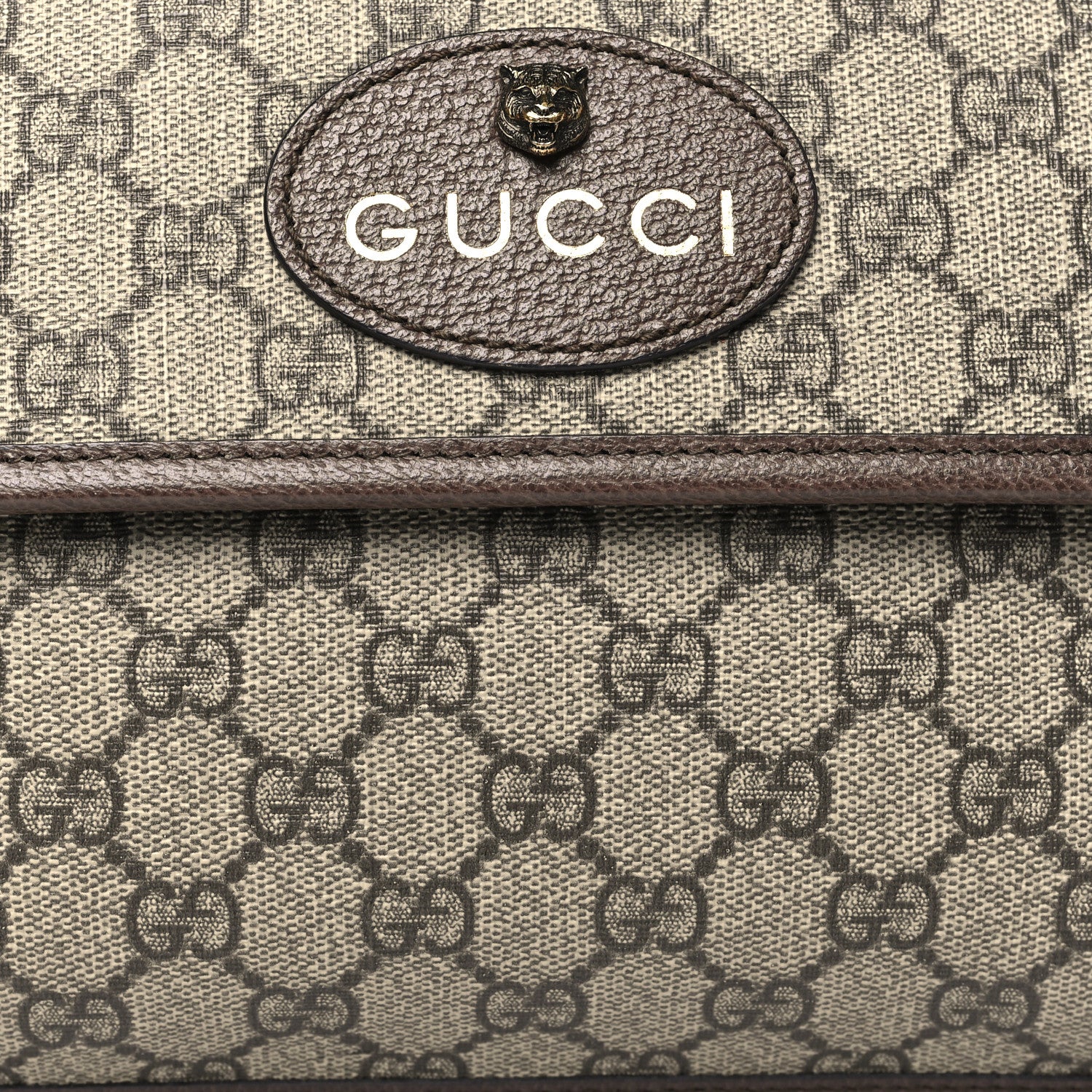Gucci GG Supreme Monogram Neo Vintage Web Belt Bag Brown 8 of 10