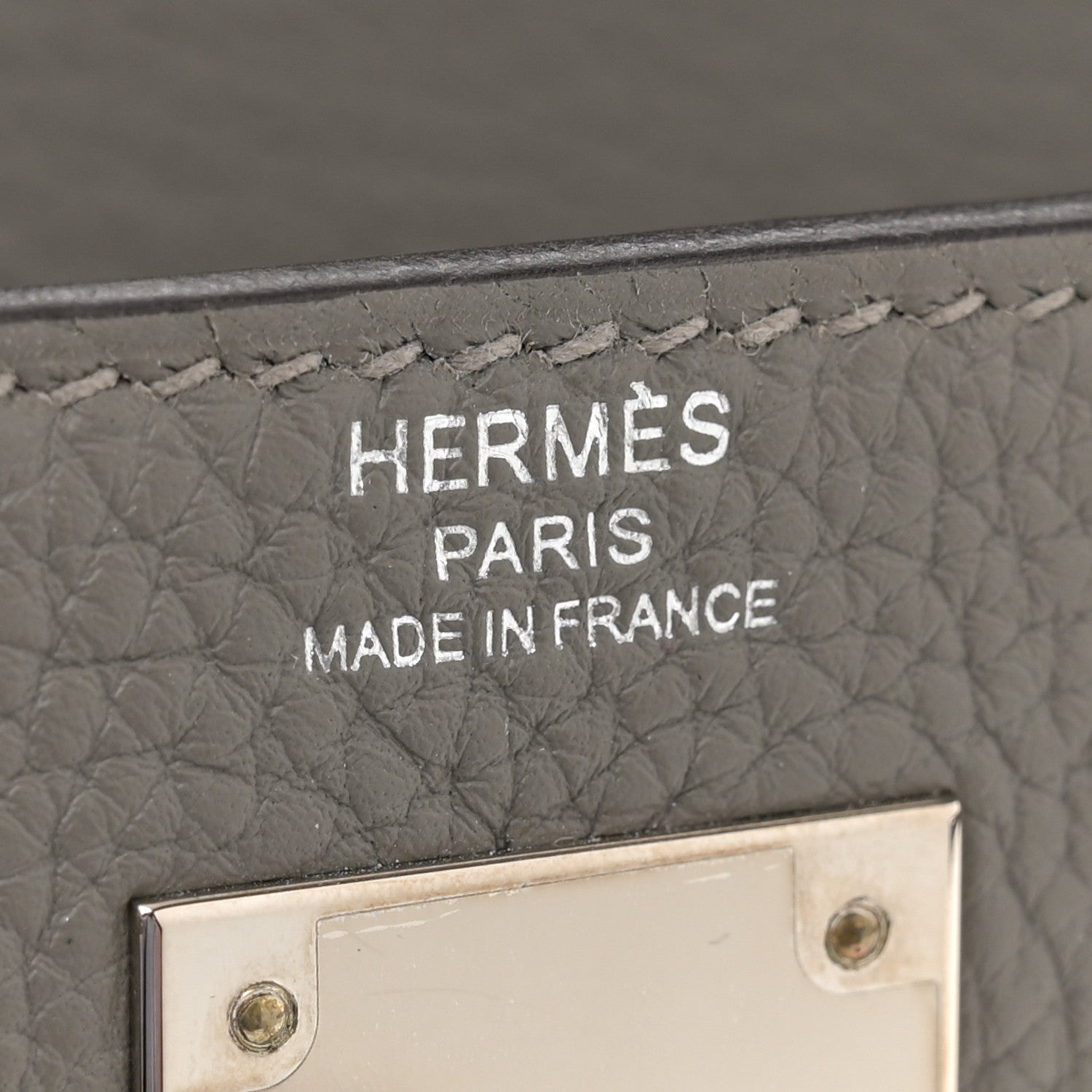 Hermes Togo Kelly Retourne 28 Gris Meyer 6 of 11