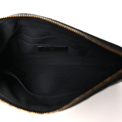 Chanel Lambskin Quilted Hollywood Charms Cosmetic Case Black 5 of 9