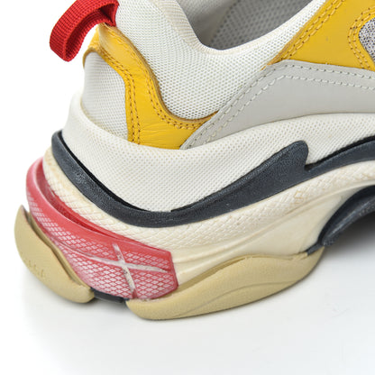 Balenciaga Mesh Nubuck Womens Triple S Sneakers 36 White Gris Jaune Rose 12 of 17