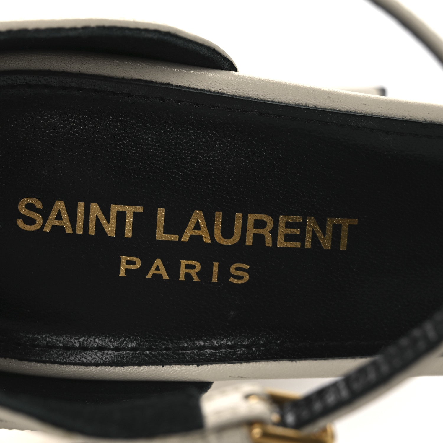 Saint Laurent New Belfagor Jodie 95 Platform Sandals 40 Pearl 9 of 13