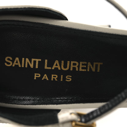 Saint Laurent New Belfagor Jodie 95 Platform Sandals 40 Pearl 9 of 13