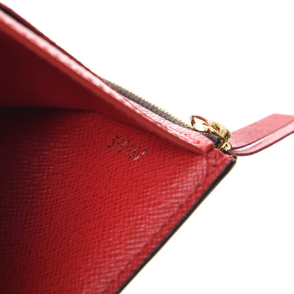 Louis Vuitton Damier Ebene Victorine Wallet Red 7 of 8