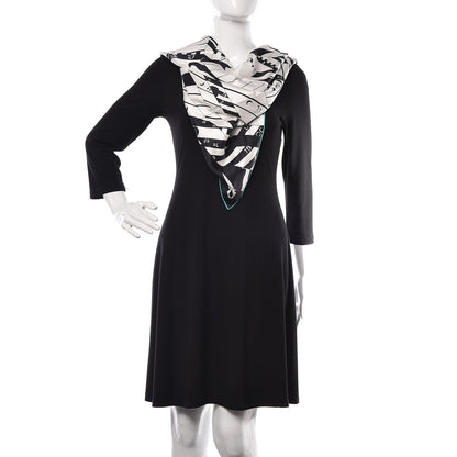 Hermes Silk Astrologie Nouvelle Tattoo Scarf 90 Black White 2 of 8