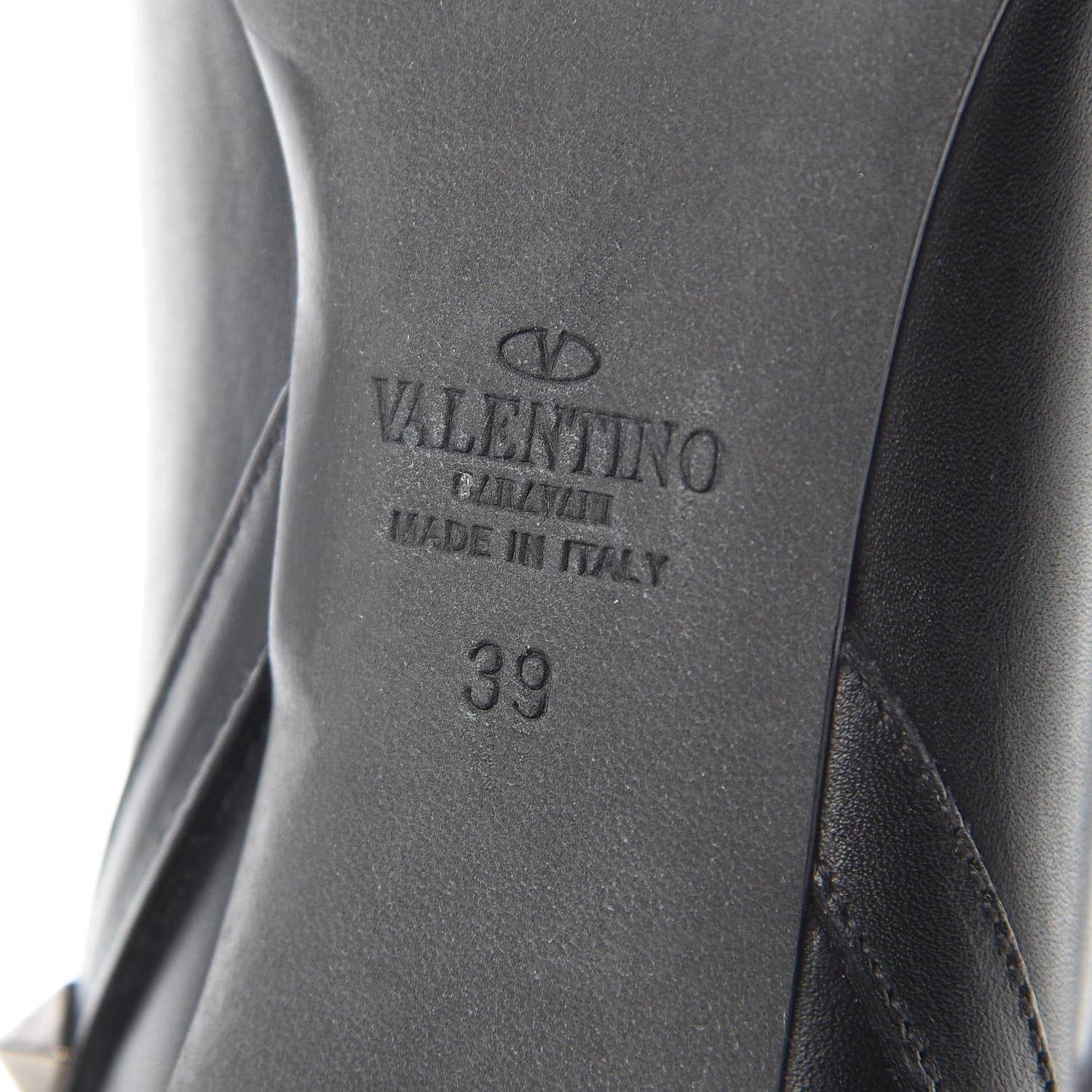 Valentino Garavani Calfskin Rockstud Double Buckle 100mm Ankle Boots 39 Black 6 of 13