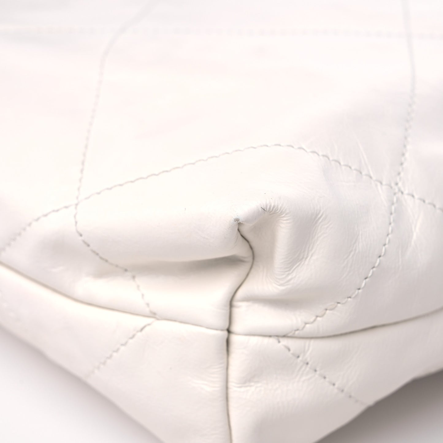 Calfskin Quilted Small Chanel 22 White