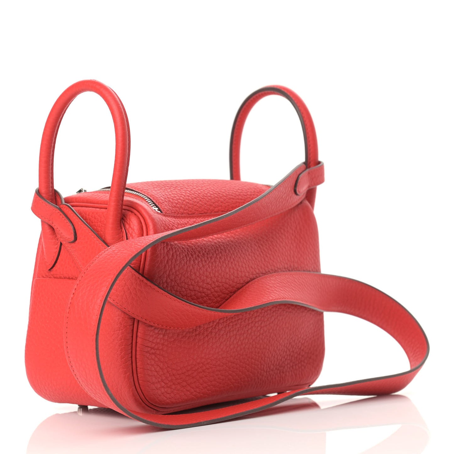 Taurillon Clemence Mini Lindy 20 Rouge Tomate