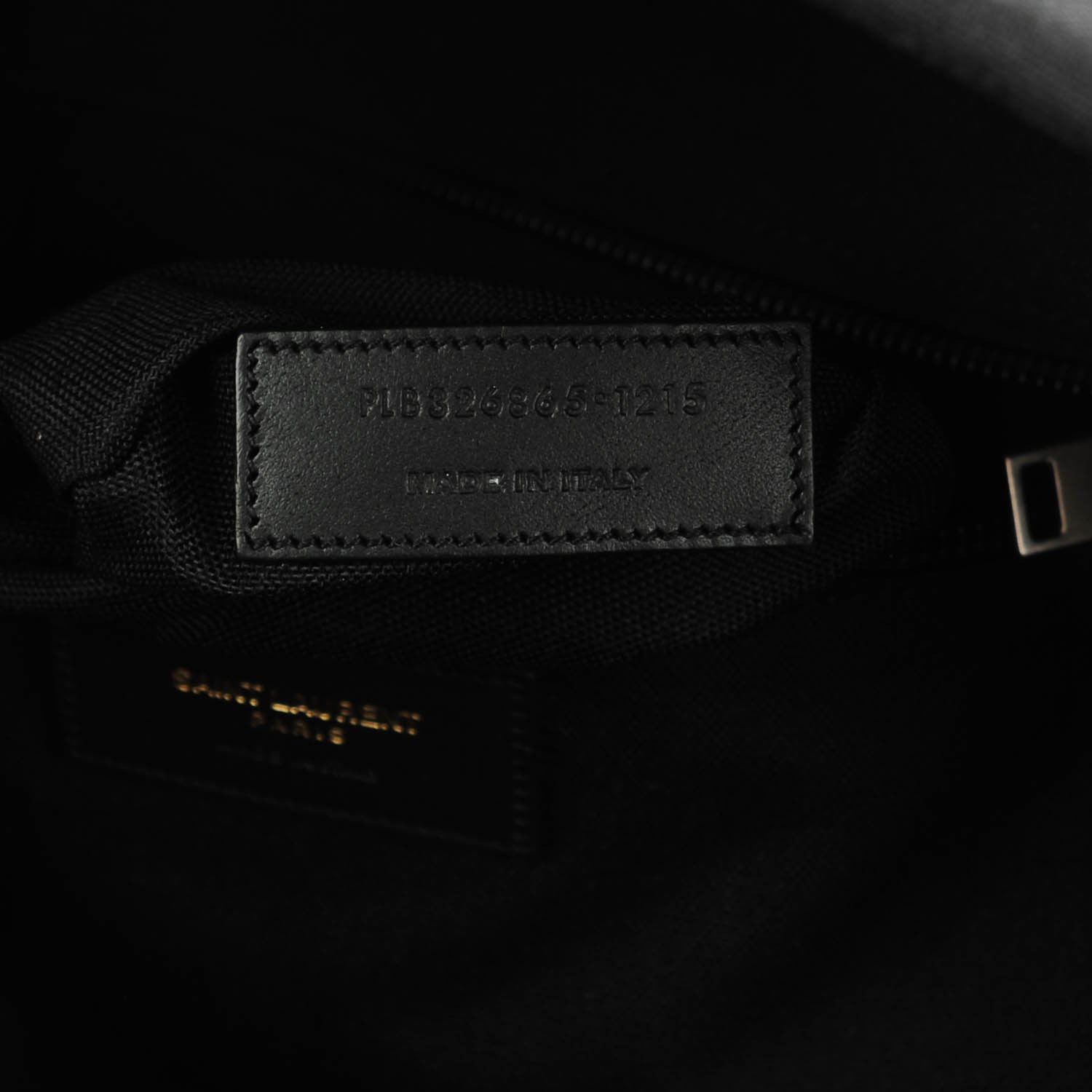 Saint Laurent Nylon Denim Classic Hunting Backpack Black Light Blue 8 of 8