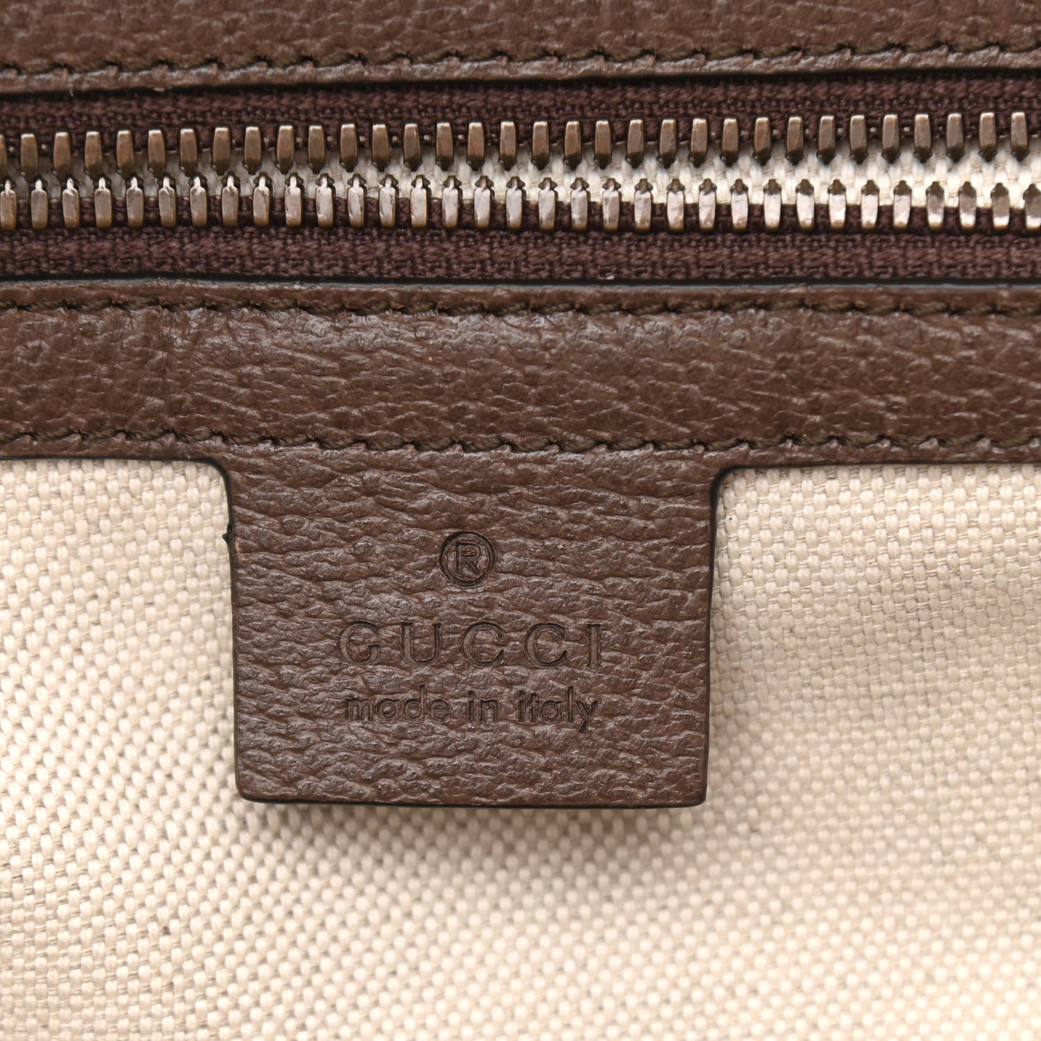 Gucci GG Supreme Monogram Calfskin Web Small Ophidia Day Backpack Beige Ebony New Acero 6 of 10