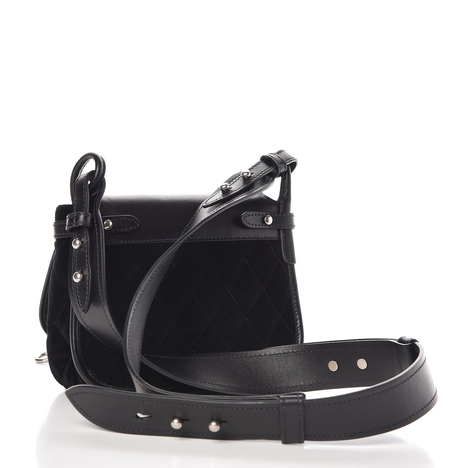 Prada Velluto Corsaire Antic Crossbody Bag Black 3 of 8