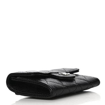 Chanel Caviar Quilted Flap Card Holder Wallet Black 4 of 11