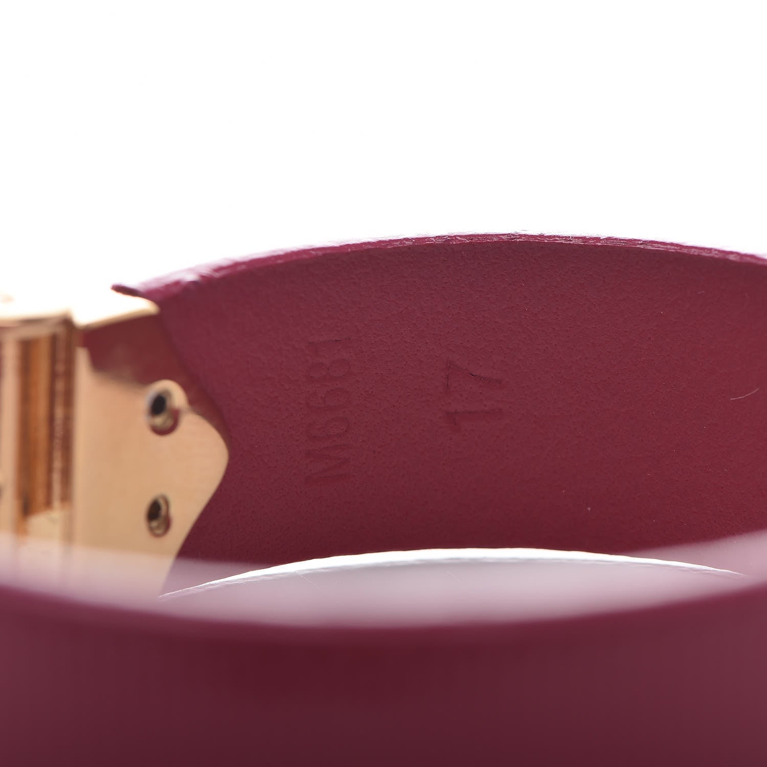 Louis Vuitton Patent Calfskin Embossed Spirit Bracelet 17 Rose Indien 6 of 12