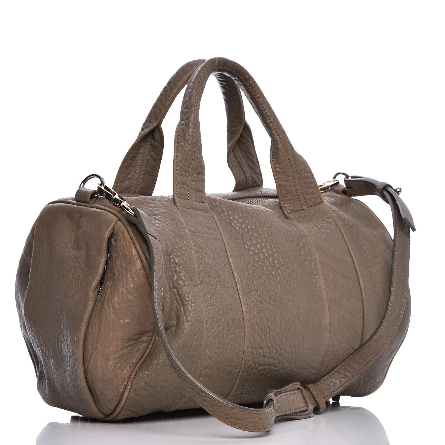 Alexander Wang Pebbled Lambskin Rocco Latte 3 of 16