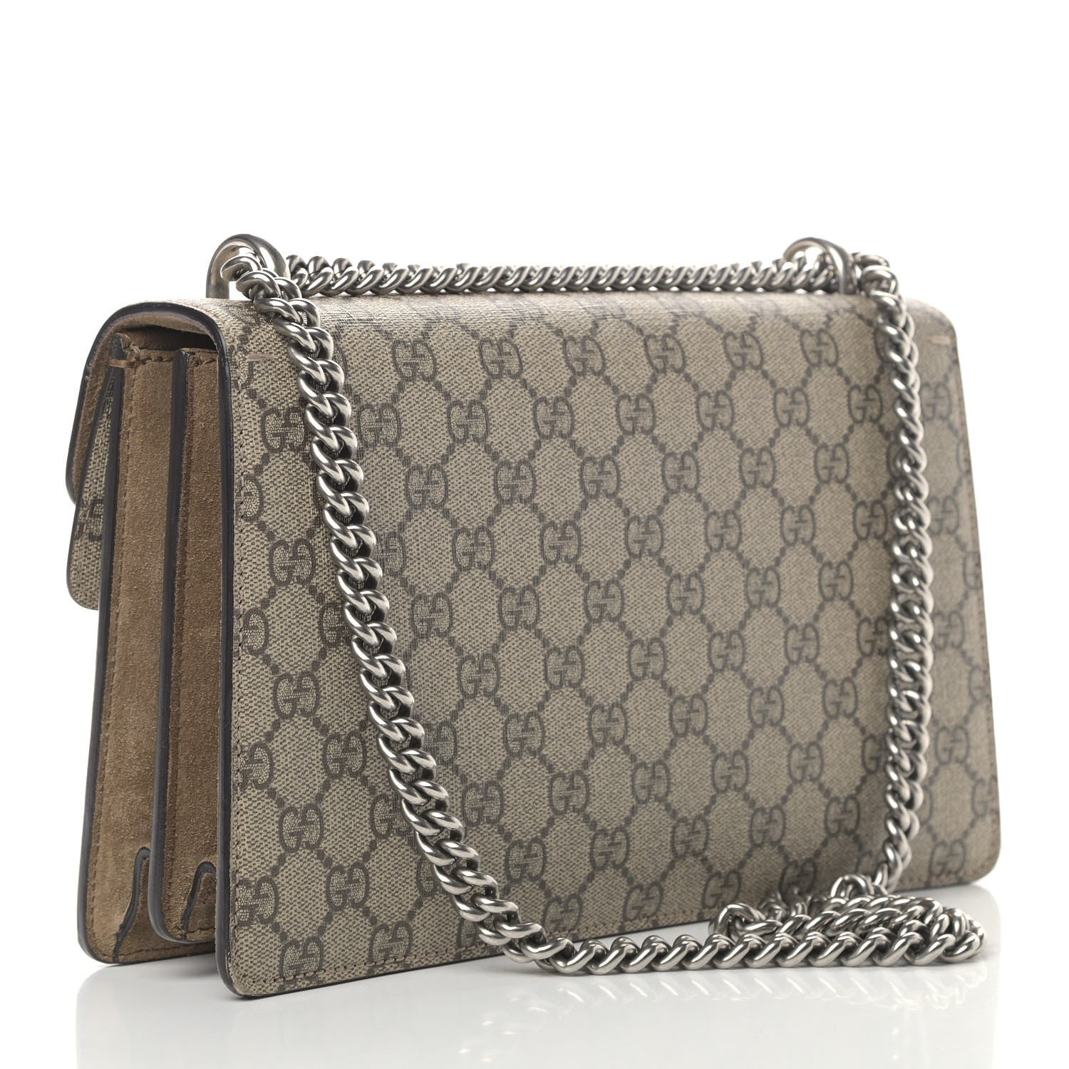 Gucci GG Supreme Monogram Small Dionysus Shoulder Bag Taupe 2 of 7