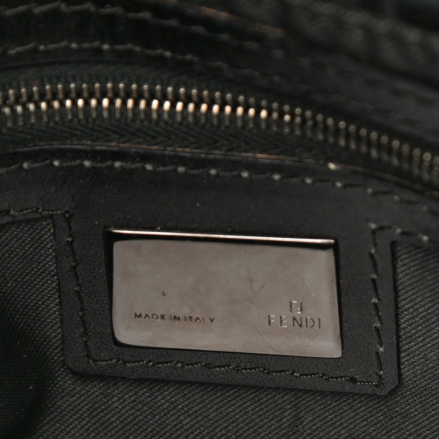 Fendi Zucchino Baguette Black 5 of 16