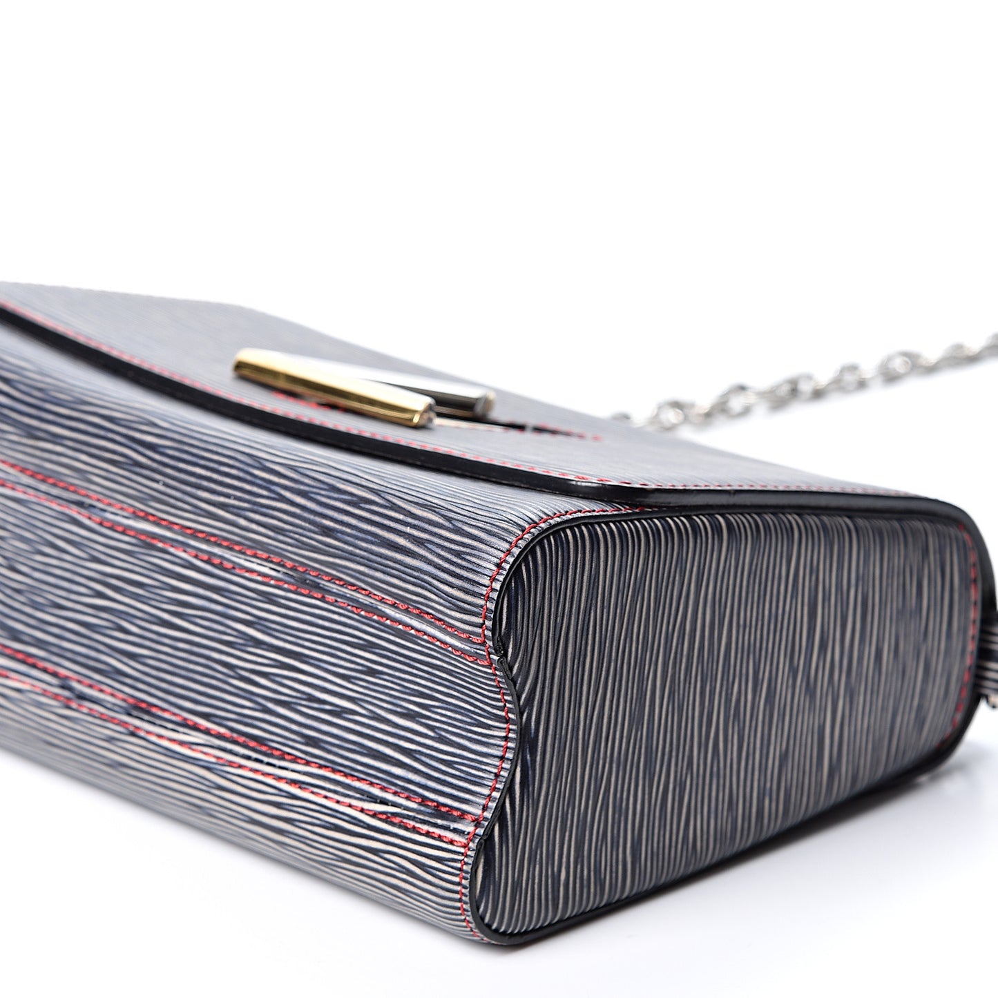 Epi Twist Shoulder Bag MM Denim Dark