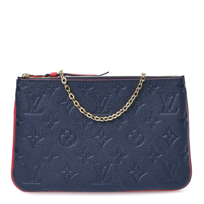 Louis Vuitton Empreinte Double Zip Pochette Marine Rouge 1 of 11