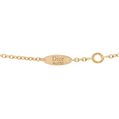 Christian Dior 18K Yellow Gold Diamond Turquoise Rose Des Vents Necklace 5 of 5