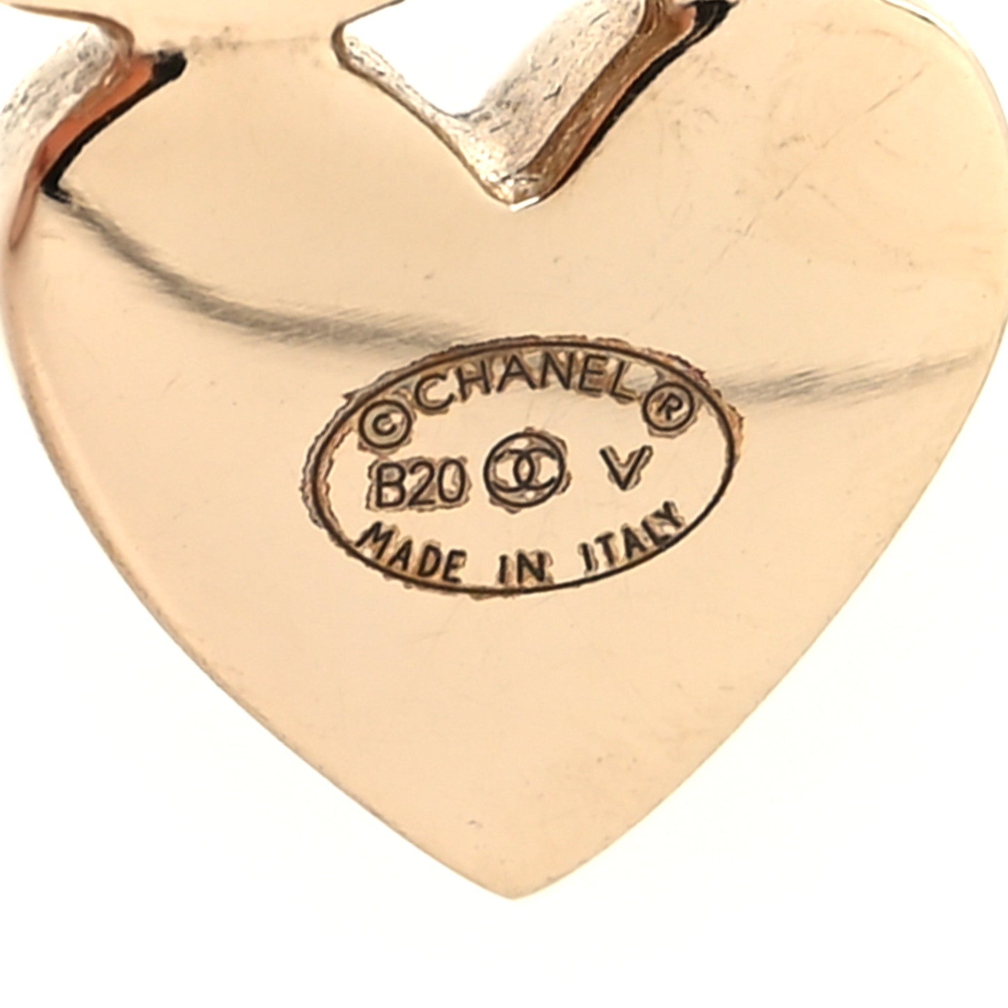 Chanel Crystal Pearl Charming Winter CC Star Heart Earrings Gold 4 of 4