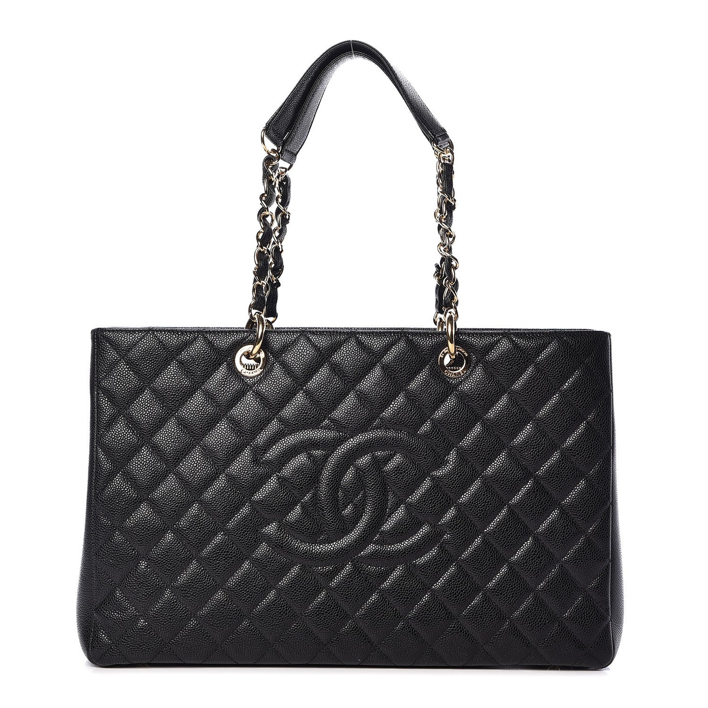 Caviar Quilted XL Grand Shopping Tote GST Black