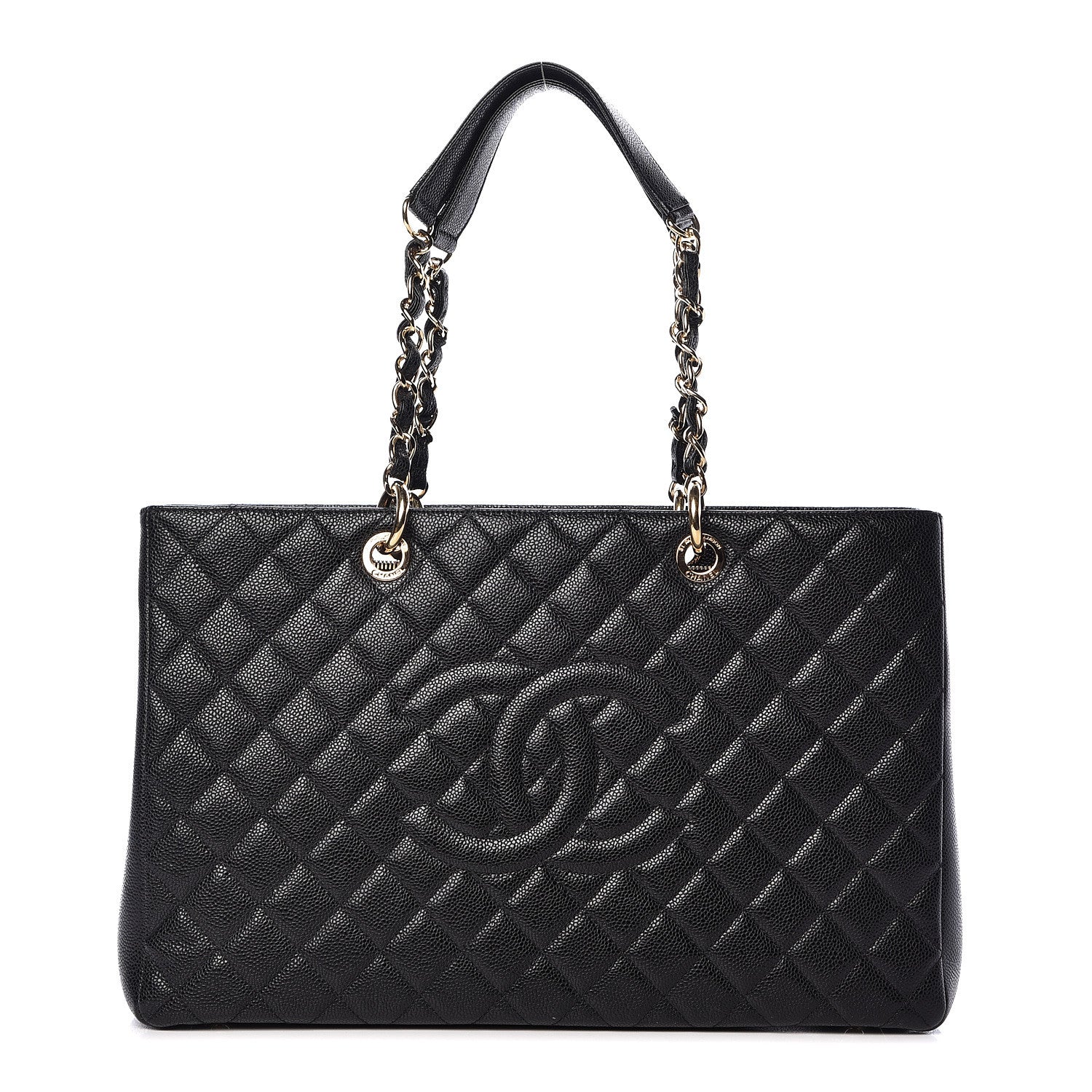 Chanel Caviar Quilted XL Grand Shopping Tote GST Black 1 of 11