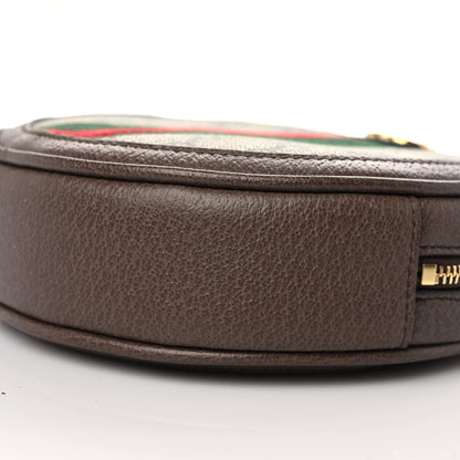 Gucci GG Supreme Monogram Web Ophidia Circle Wristlet Beige New Acero 5 of 9