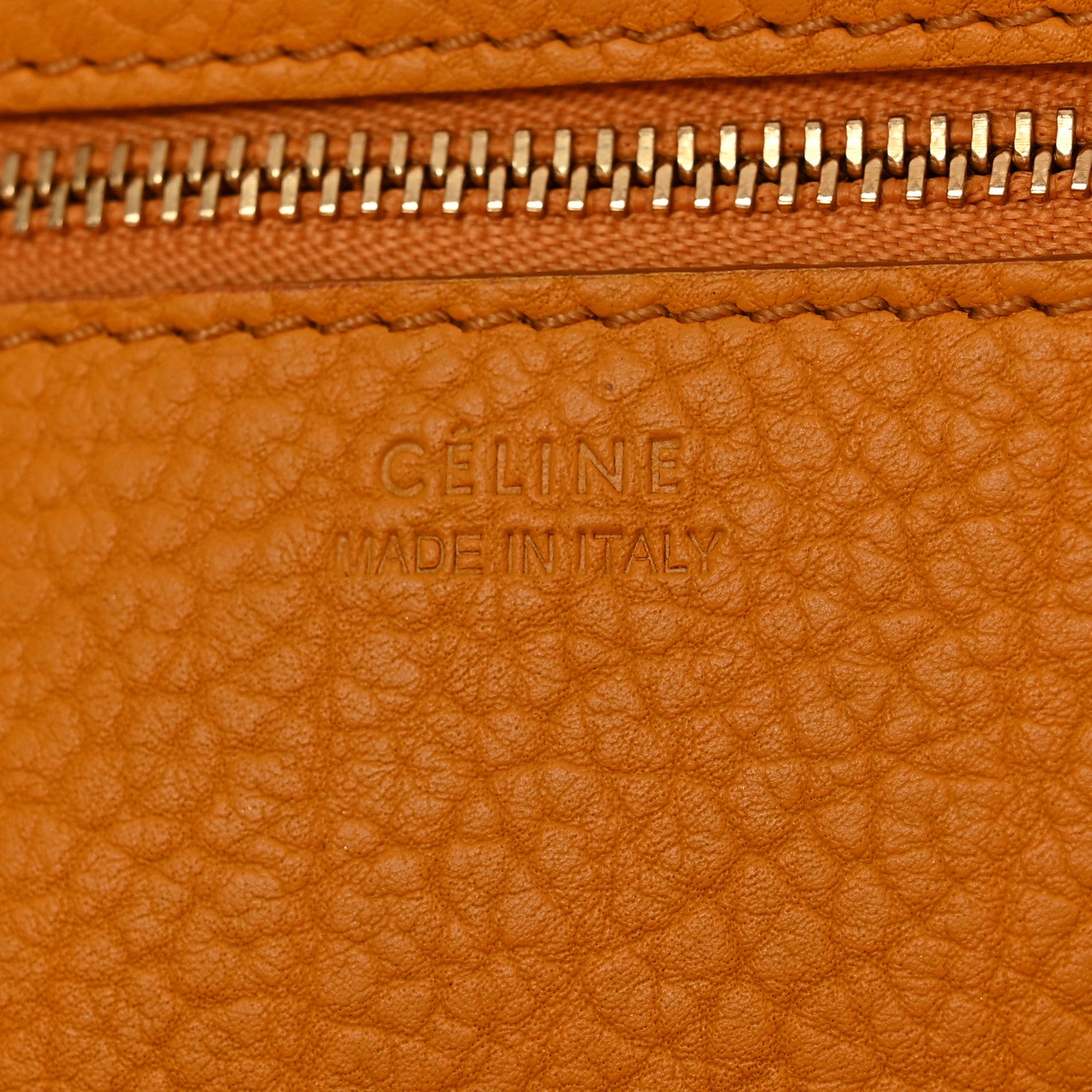 Celine Calfskin Large Tie Knot Tote Saffron 8 of 13